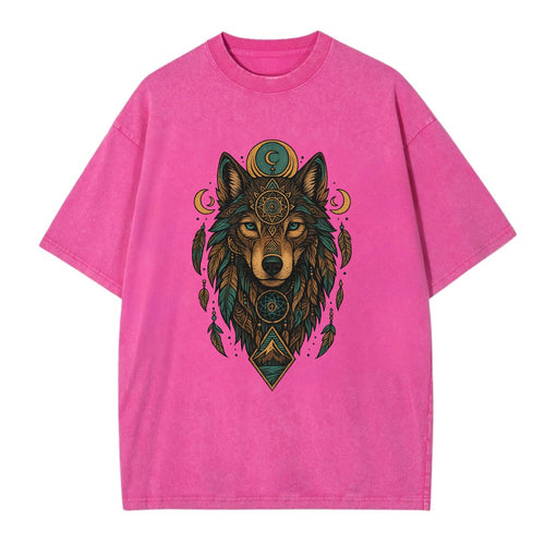 Retro 80s Wolf  - Vintage T-shirt