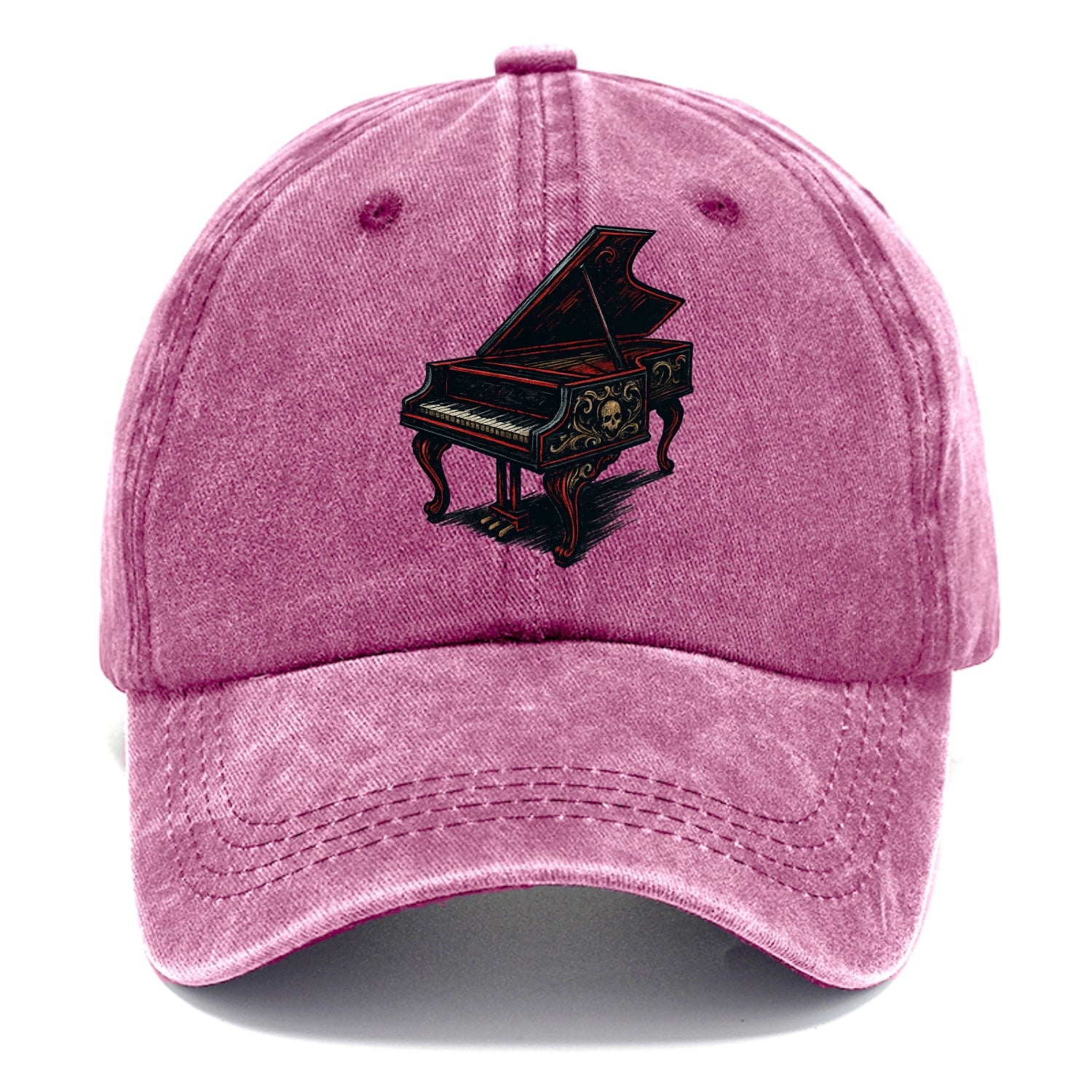 Harpsichord with baroque decorative styling - Classic Cap - Dusty Rose(Rose)