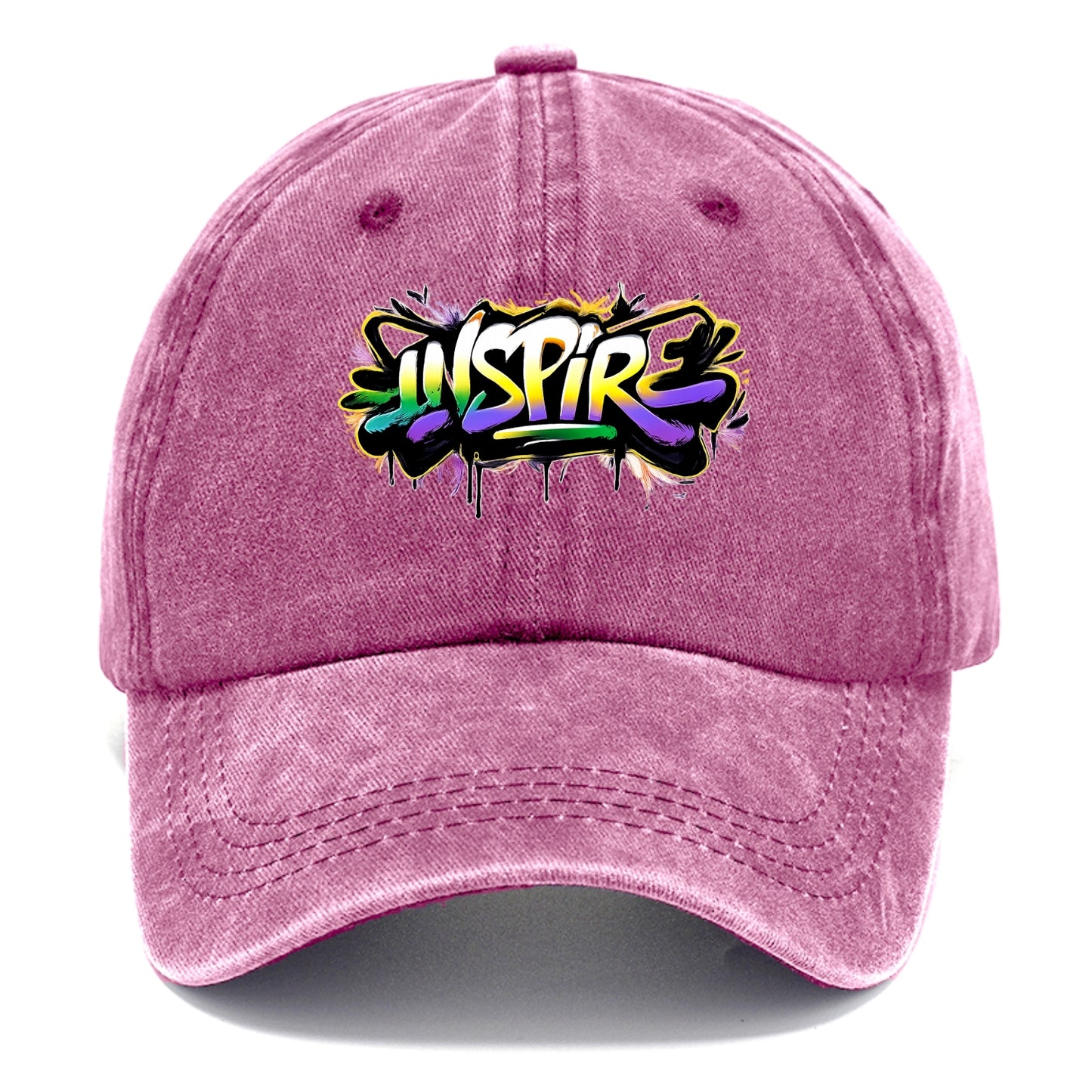 Bold typography design - "INSPIRE" - motivating others, being the spark - Classic Cap - Dusty Rose(Rose)
