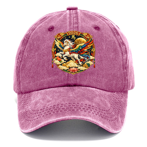 CELESTIAL HORSE | Heavenly horse among clouds and stars | Wings of flowing energy - Classic Cap