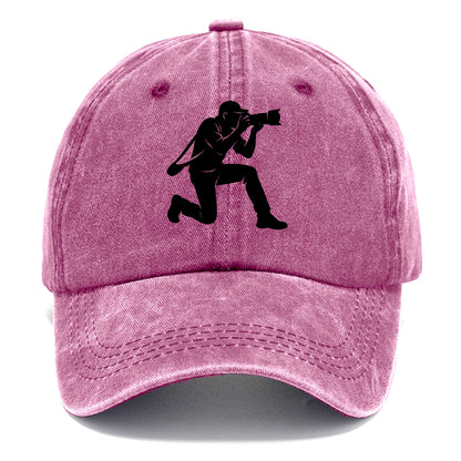 Photographer capturing perfect shot - Classic Cap - Dusty Rose(Rose)