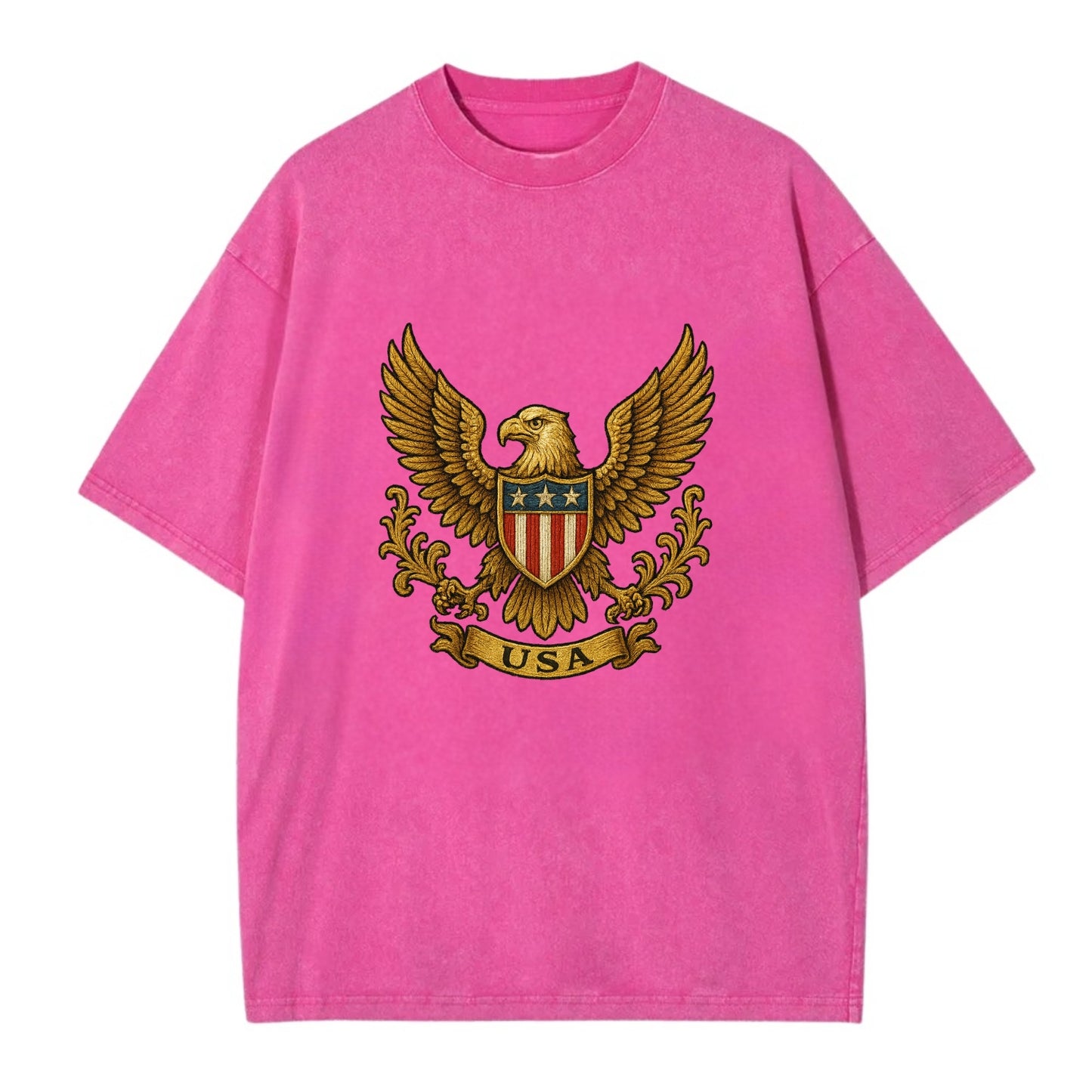 Usa Heritage Eagle 3 - Vintage T-shirt - Dusty Rose(Rose)