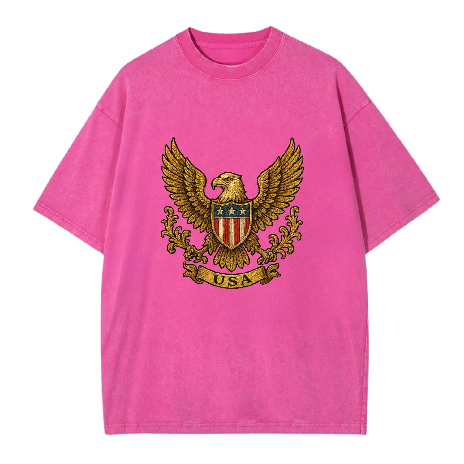 Usa Heritage Eagle 3 - Vintage T-shirt - Dusty Rose(Rose)