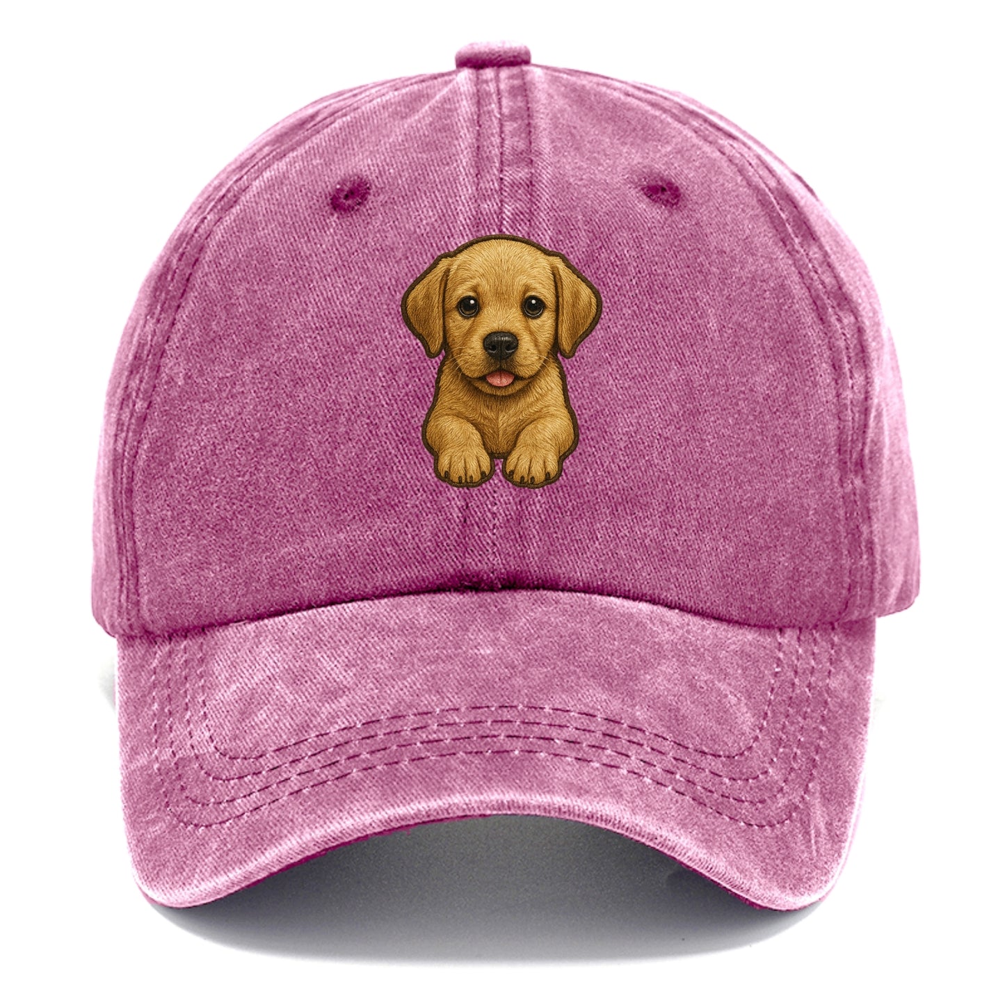 Baby Labrador Retriever Puppy - yellow/black/chocolate, soulful eyes, soft ears, - Classic Cap - Dusty Rose(Rose)