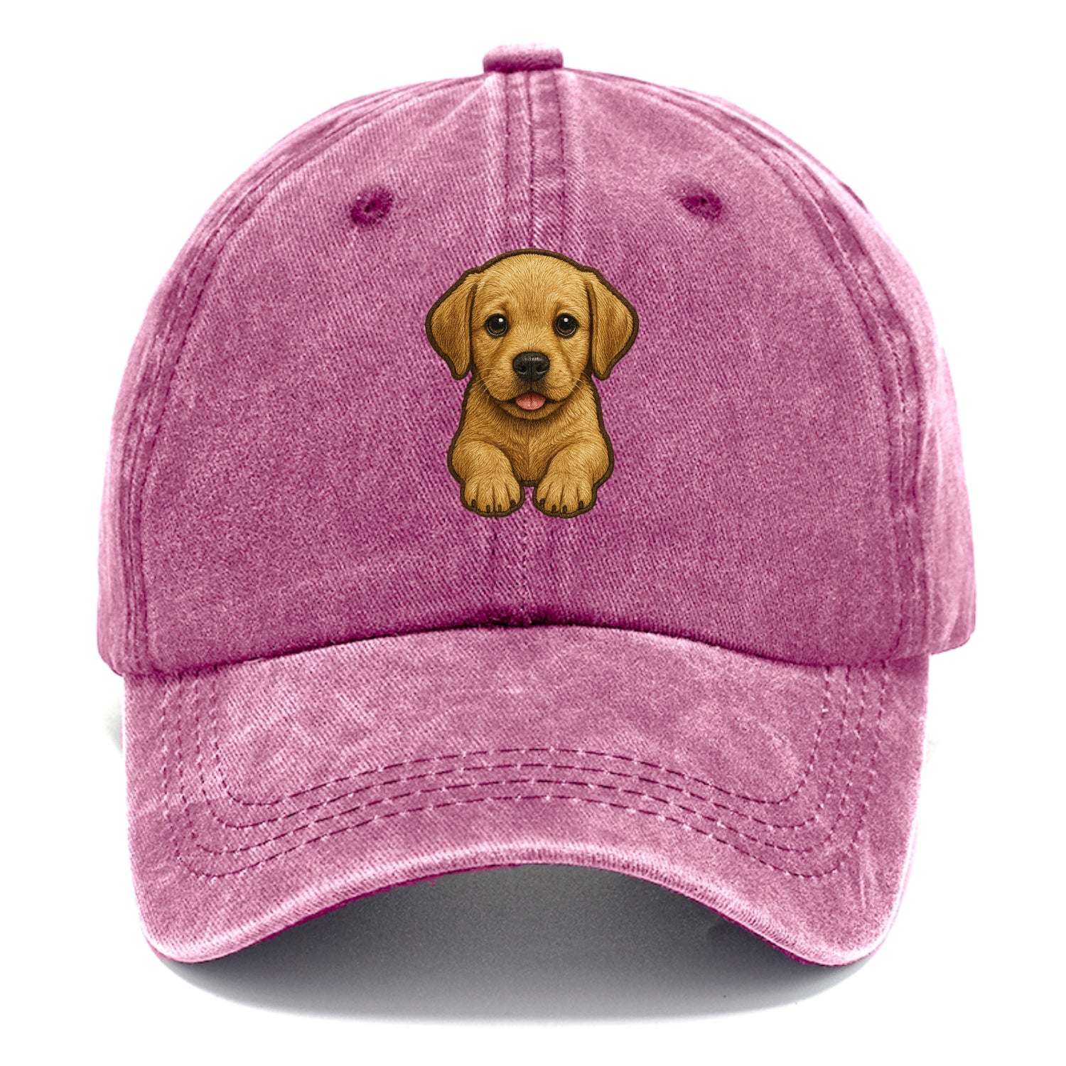 Baby Labrador Retriever Puppy - yellow/black/chocolate, soulful eyes, soft ears, - Classic Cap - Dusty Rose(Rose)