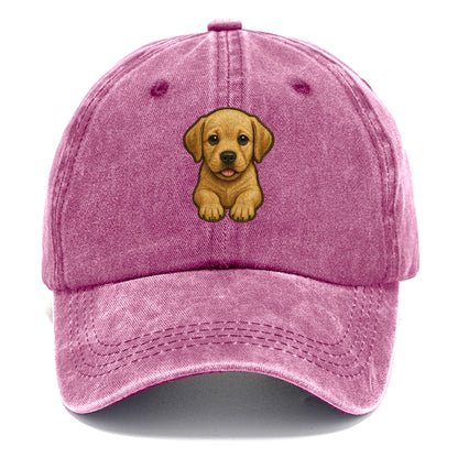 Baby Labrador Retriever Puppy - yellow/black/chocolate, soulful eyes, soft ears, - Classic Cap - Dusty Rose(Rose)