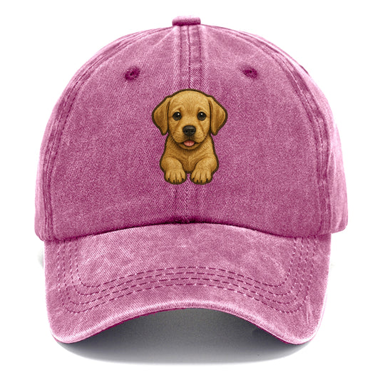 Baby Labrador Retriever Puppy - yellow/black/chocolate, soulful eyes, soft ears, - Classic Cap - Dusty Rose(Rose)