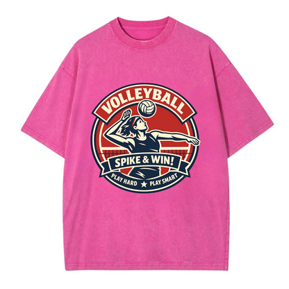 Dynamic Spike Emblem - Vintage T-shirt - Dusty Rose(Rose)