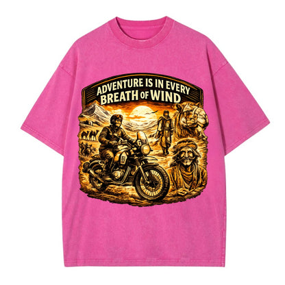Adventure Vintage Rides - Vintage T-shirt - Dusty Rose(Rose)