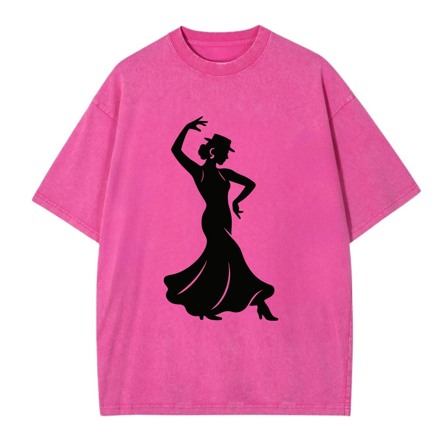 Flamenco dancer passionate stance - Vintage T-shirt - Dusty Rose(Rose)