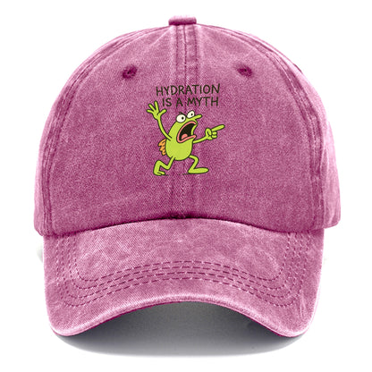 HYDRATION IS A MYTH | Dehydrated fish in desert - Classic Cap - Dusty Rose(Rose)