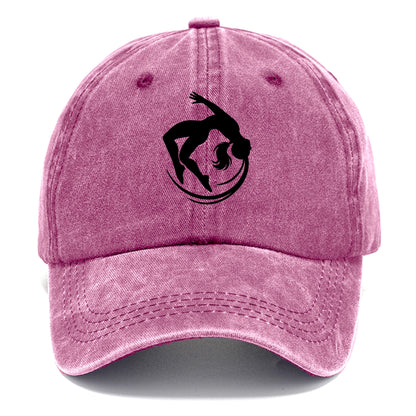 Gymnast mid-backflip rotation - Classic Cap - Dusty Rose(Rose)