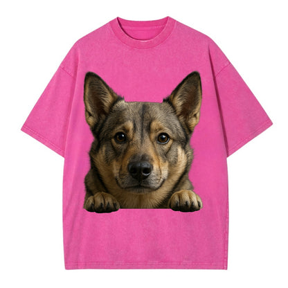 Swedish Vallhund  - Vintage T-shirt - Dusty Rose(Rose)