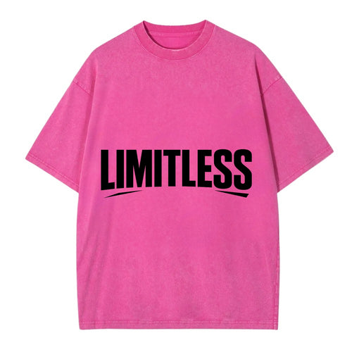 Bold typography design - LIMITLESS - no boundaries, infinite potential - Vintage T-shirt