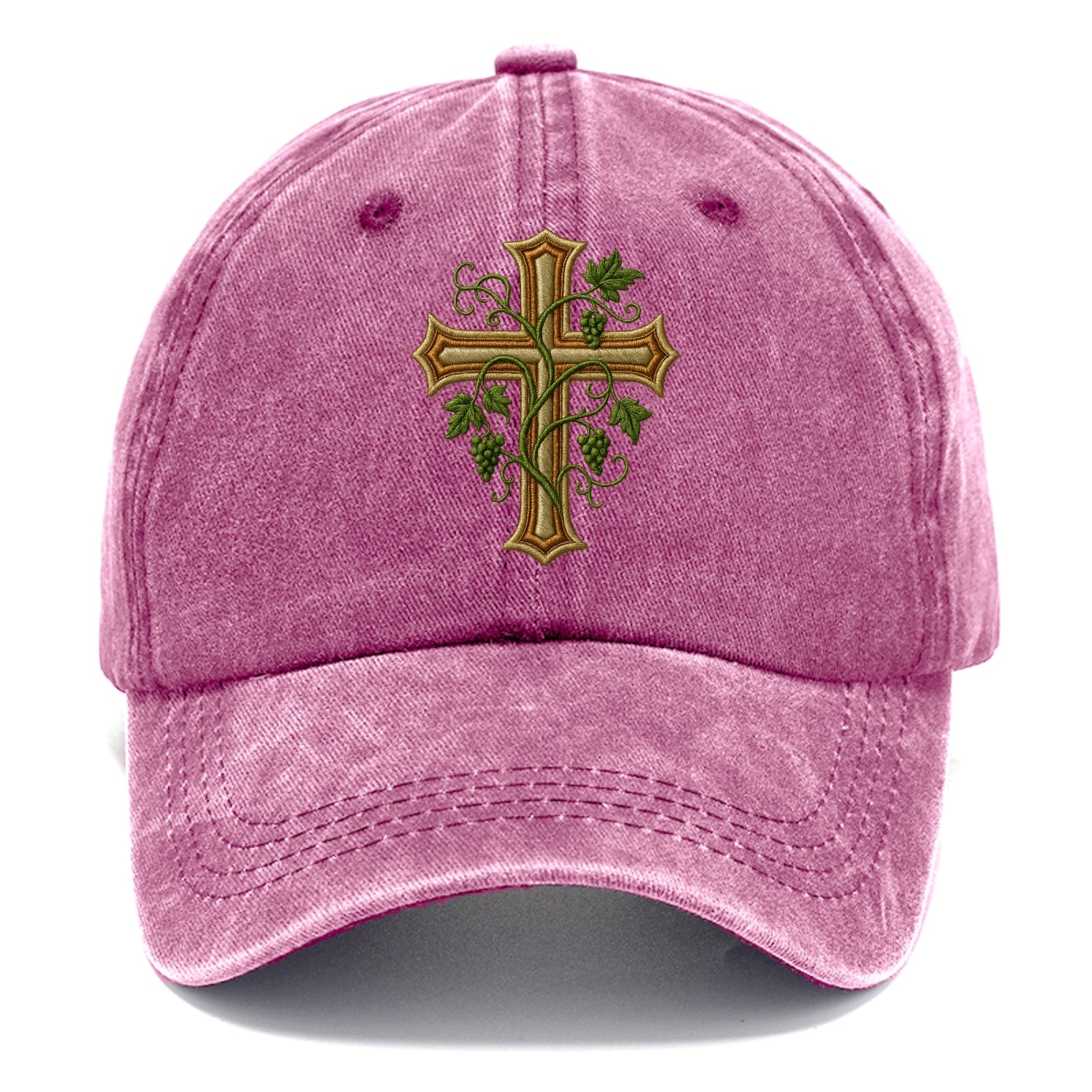 Vine Cross  - Classic Cap - Dusty Rose(Rose)