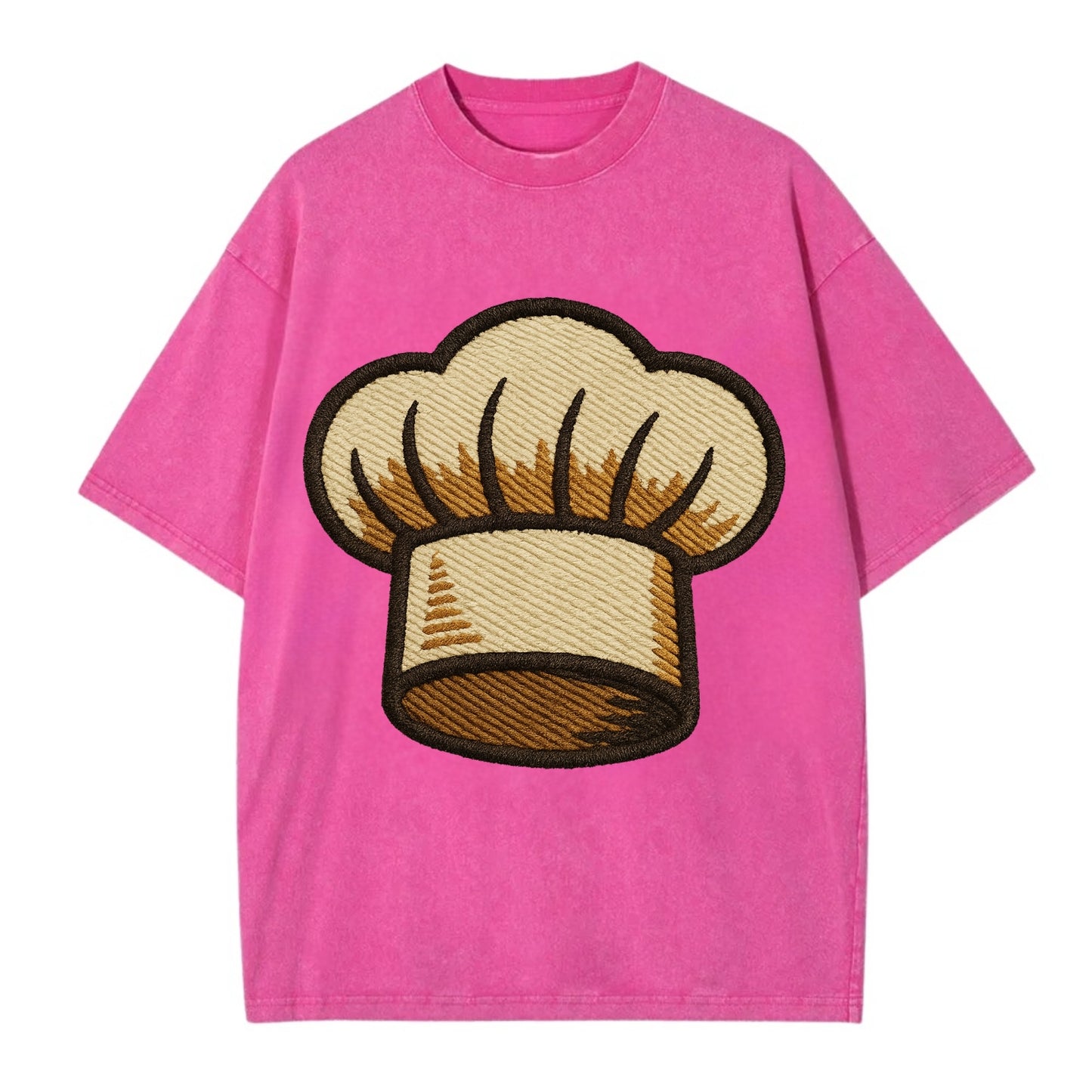 Chef Hat  - Vintage T-shirt - Dusty Rose(Rose)