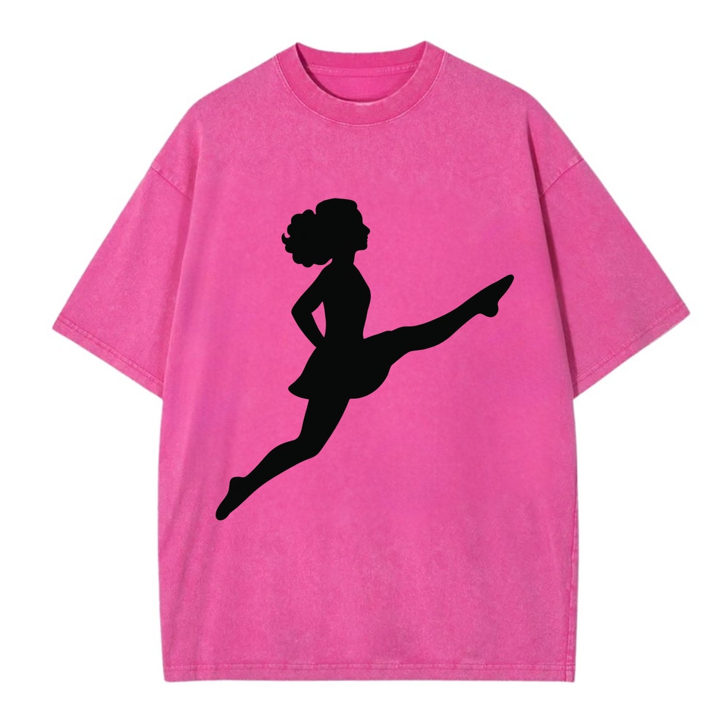 Irish step dancer Riverdance leap - Vintage T-shirt - Dusty Rose(Rose)