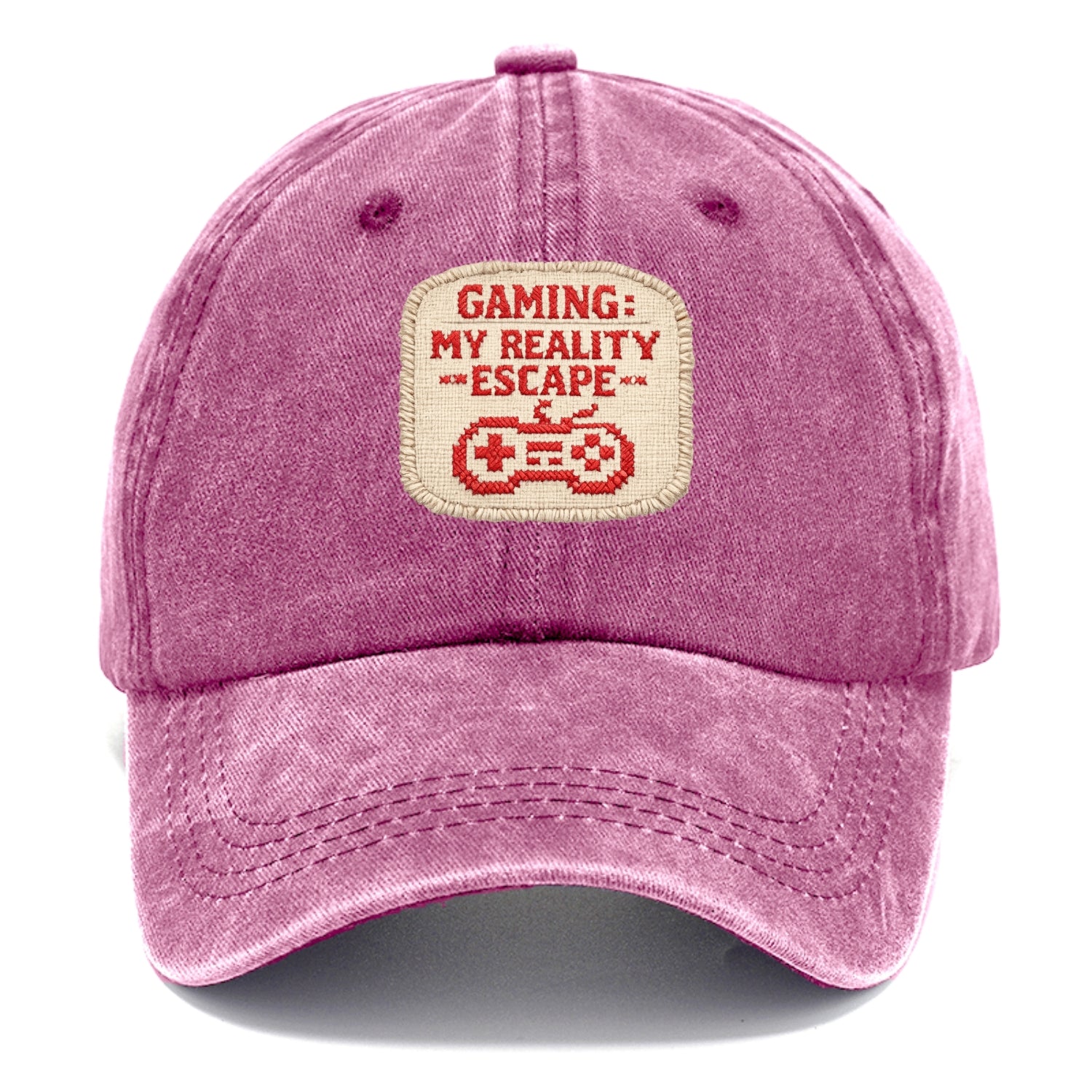 GAMING: MY REALITY ESCAPE - red game escape - red - gaming reality escape - Classic Cap - Dusty Rose(Rose)