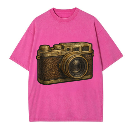 Film Camera  - Vintage T-shirt - Dusty Rose(Rose)