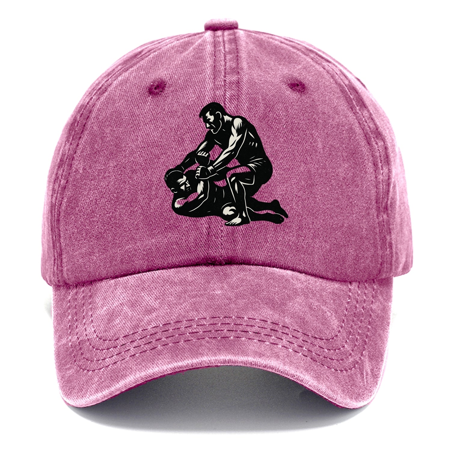 MMA fighter in ground submission hold - Classic Cap - Dusty Rose(Rose)