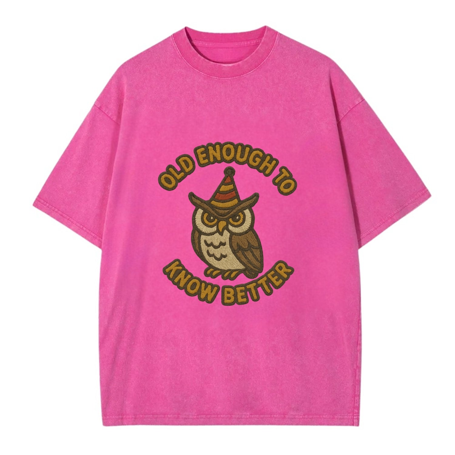 Old Enough To Know Better  - Vintage T-shirt - Dusty Rose(Rose)