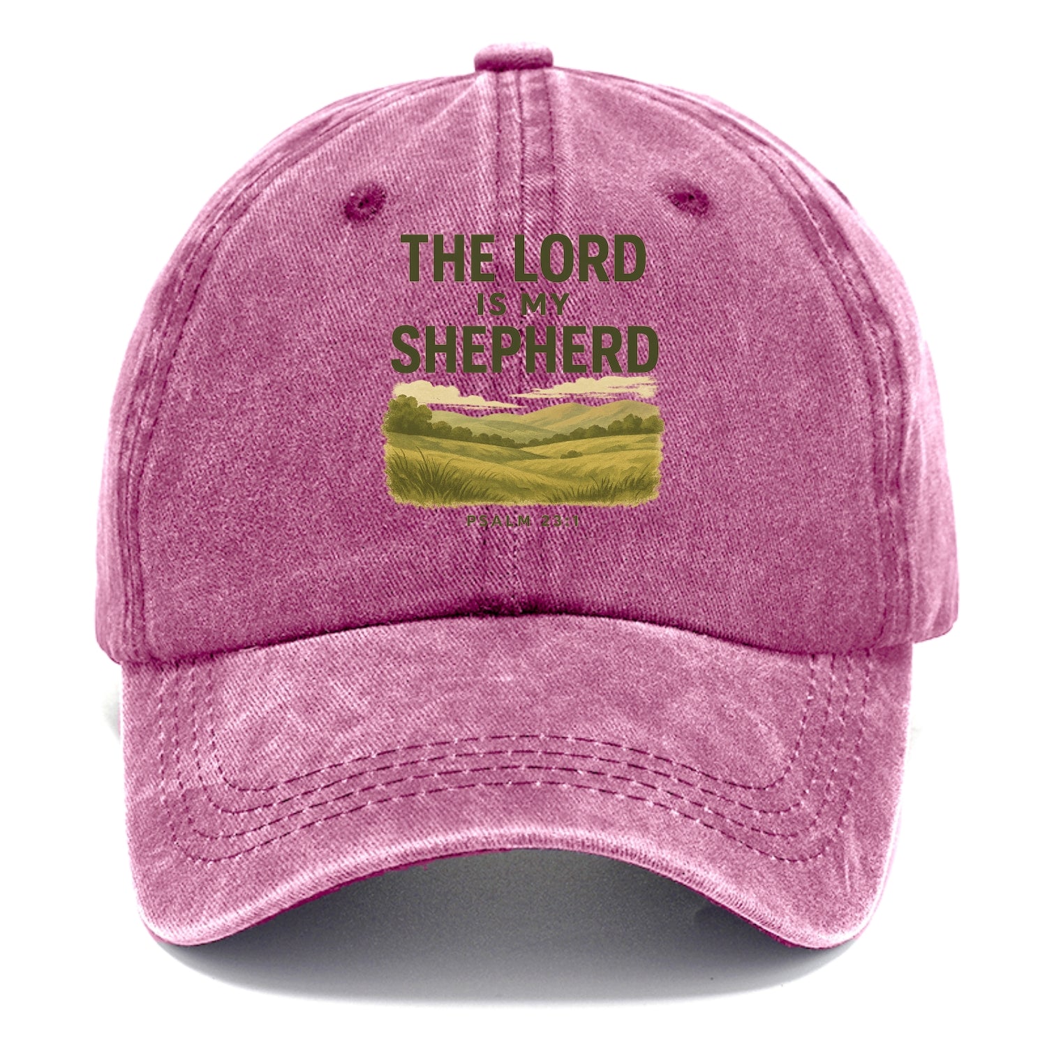 Psalm 23:1 Meadow - Classic Cap - Dusty Rose(Rose)