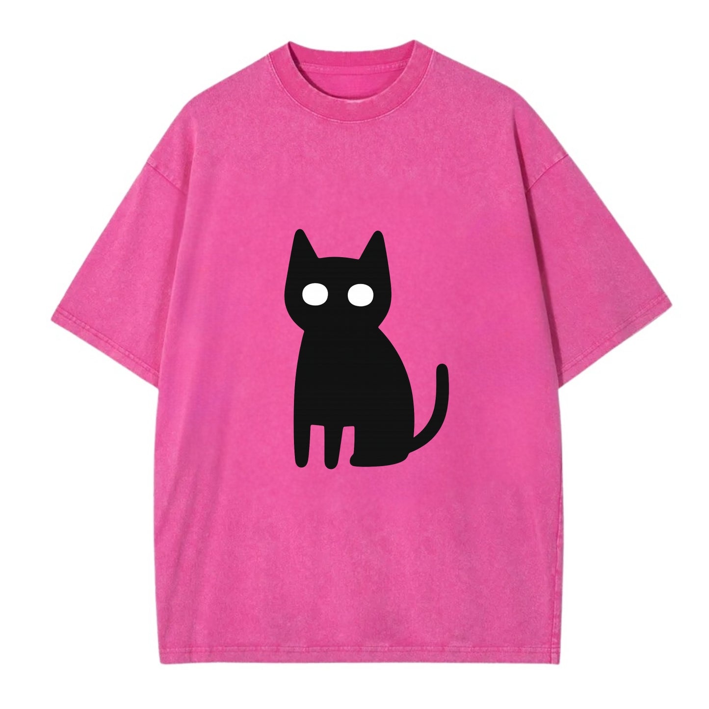 YOU MUST EMBRACE THE VOID | Black cat st - Vintage T-shirt - Dusty Rose(Rose)