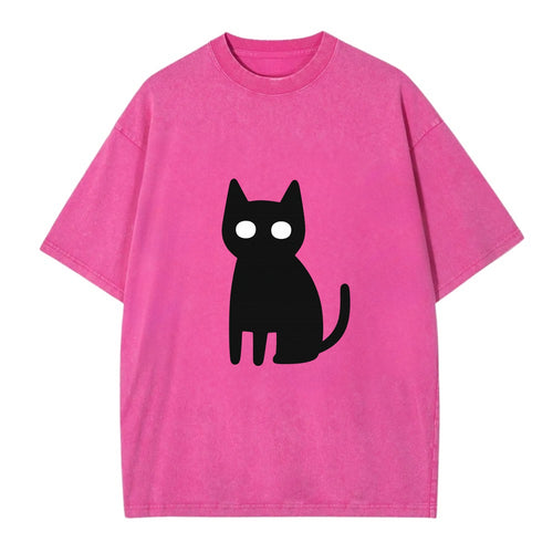 YOU MUST EMBRACE THE VOID | Black cat st - Vintage T-shirt