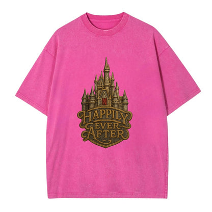 Happily Ever After  - Vintage T-shirt - Dusty Rose(Rose)