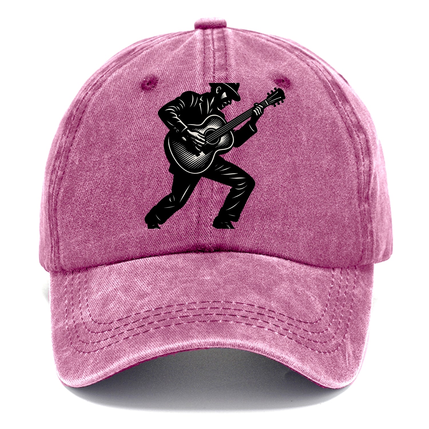 Guitarist playing acoustic guitar - Classic Cap - Dusty Rose(Rose)
