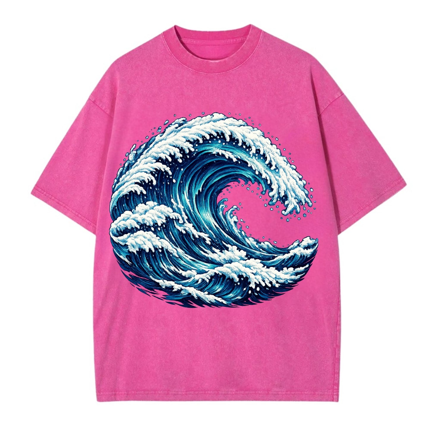 Ocean Wave - Vintage T-shirt - Dusty Rose(Rose)