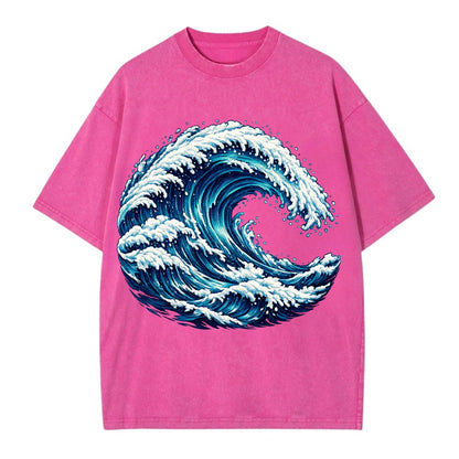Ocean Wave - Vintage T-shirt - Dusty Rose(Rose)