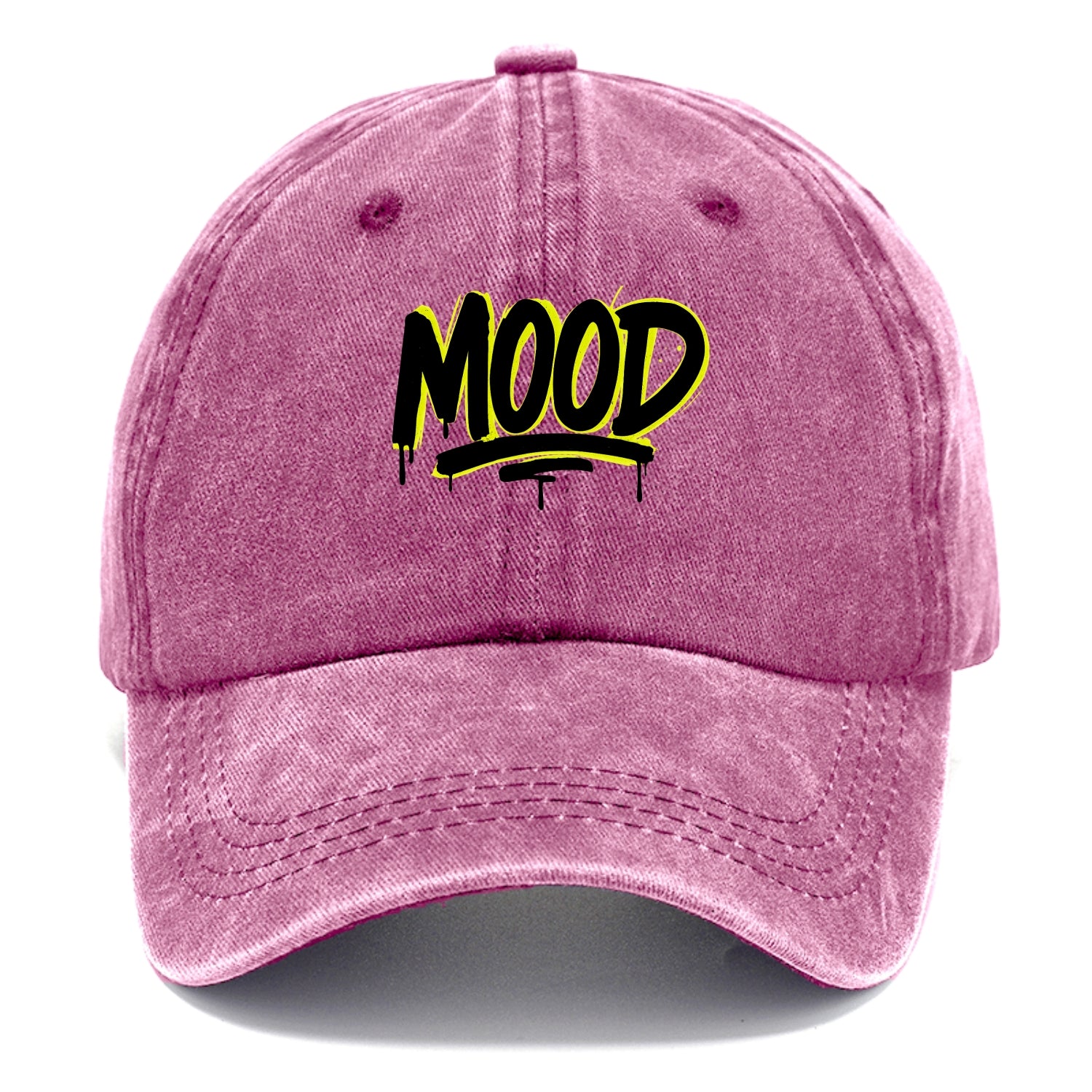 Bold typography design - "MOOD" - current state, feeling it - Classic Cap - Dusty Rose(Rose)