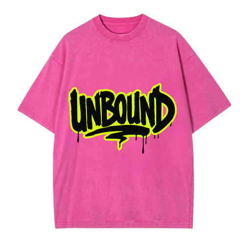 Bold typography design - UNBOUND - without limits, free from constraints - Vintage T-shirt
