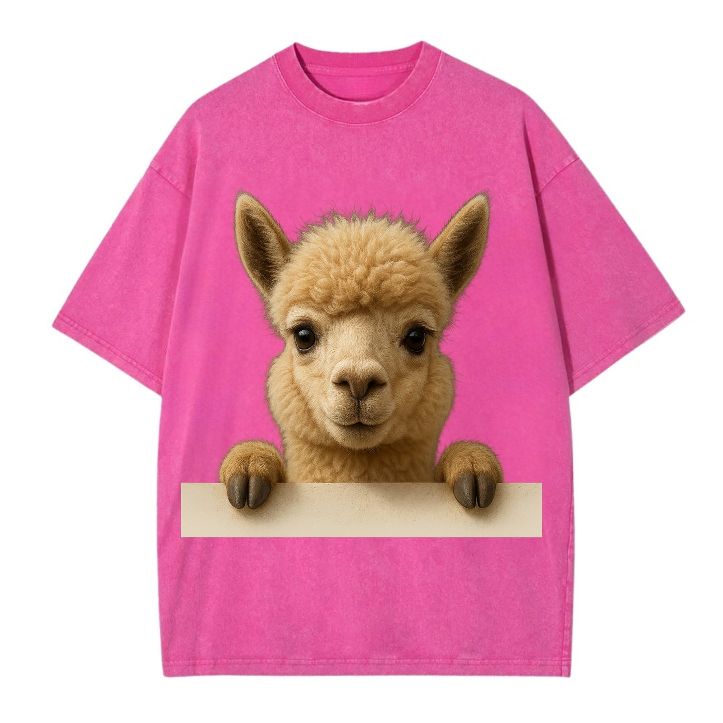 Alpaca  - Vintage T-shirt - Dusty Rose(Rose)