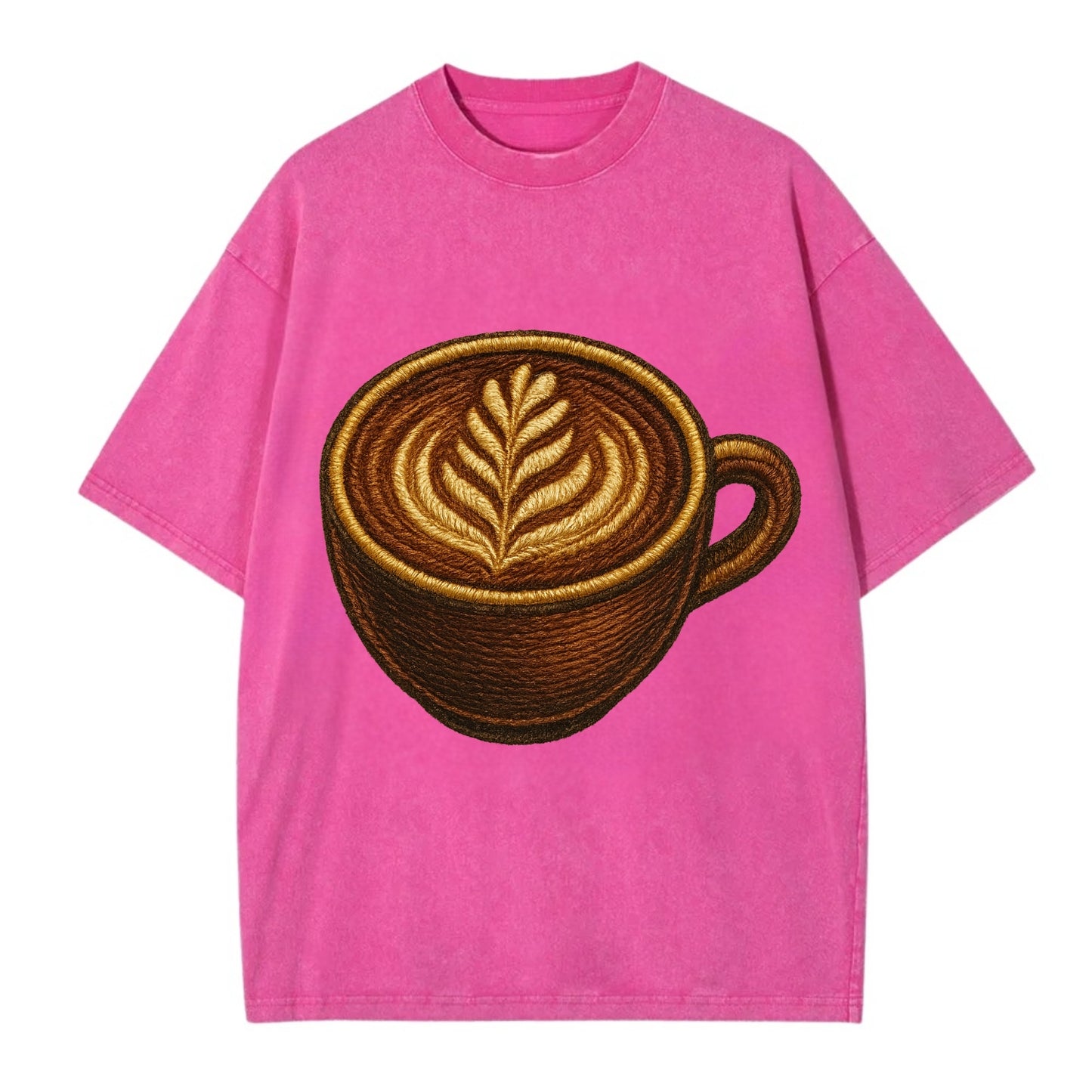 Latte Art  - Vintage T-shirt - Dusty Rose(Rose)
