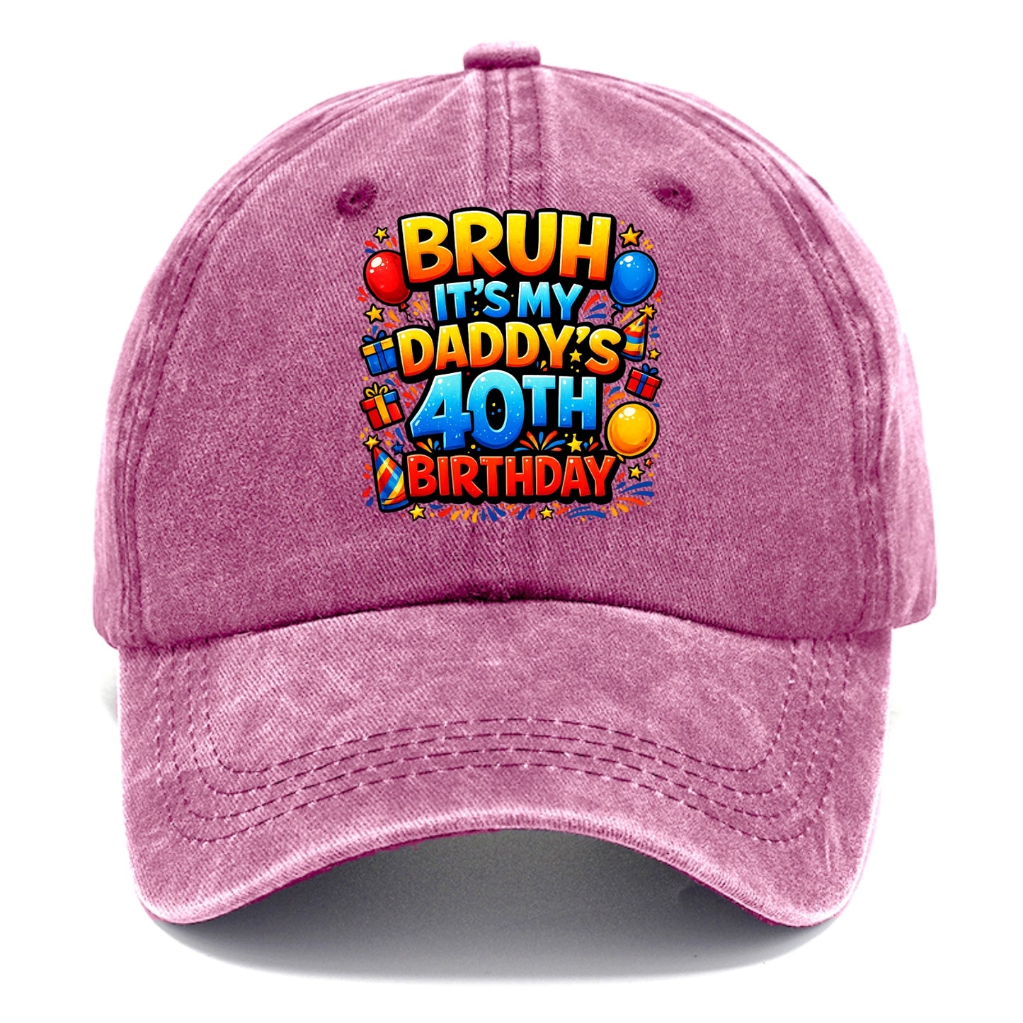 Daddy's 40th Birthday - Classic Cap - Dusty Rose(Rose)