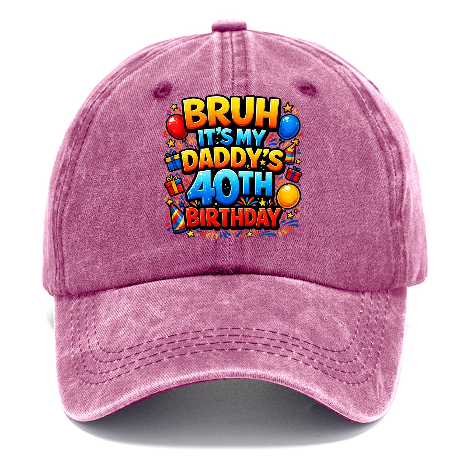 Daddy's 40th Birthday - Classic Cap - Dusty Rose(Rose)