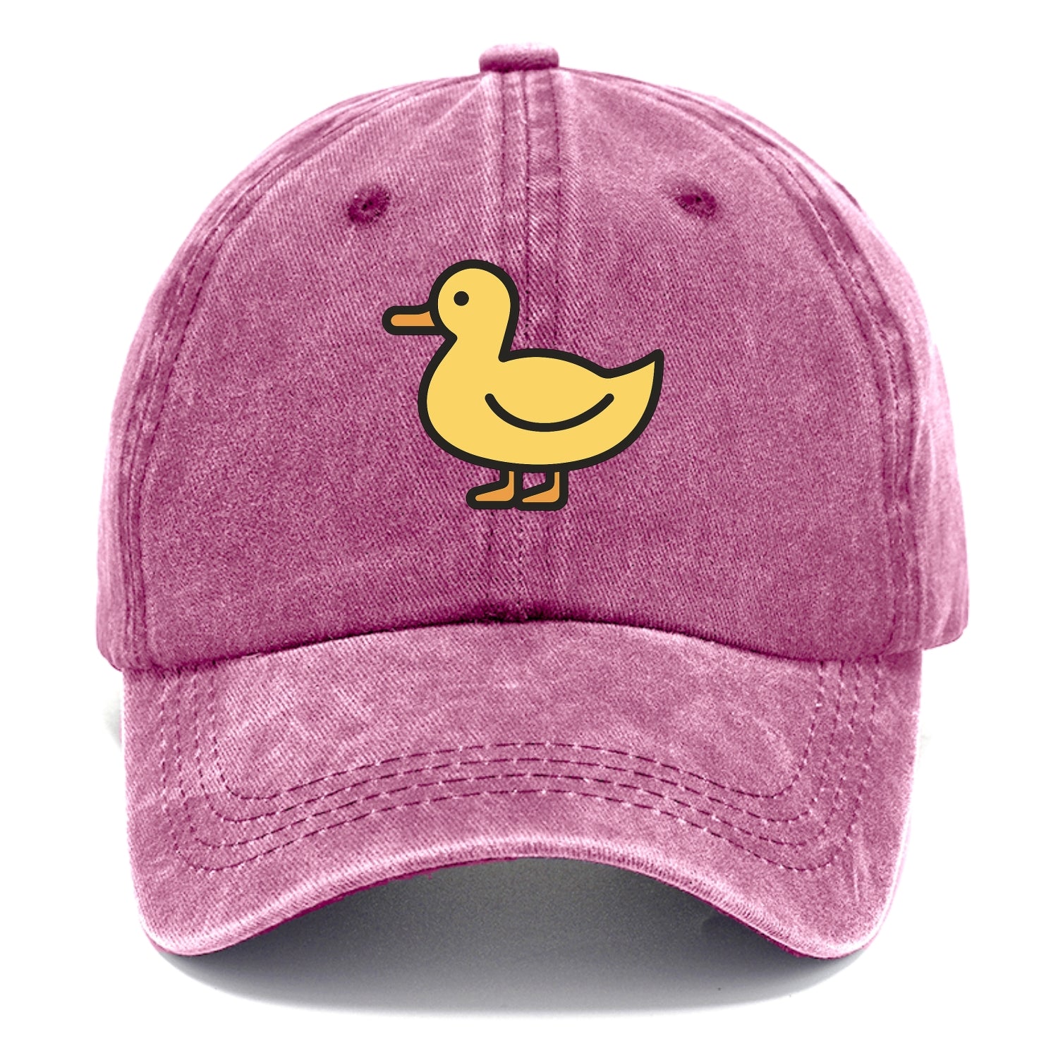 Duck - Yellow mallard flat side profile - Classic Cap - Dusty Rose(Rose)