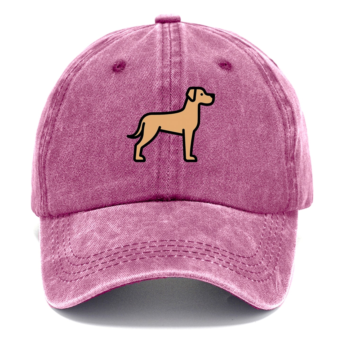 Great Dane - Fawn colored flat side profile - Classic Cap - Dusty Rose(Rose)