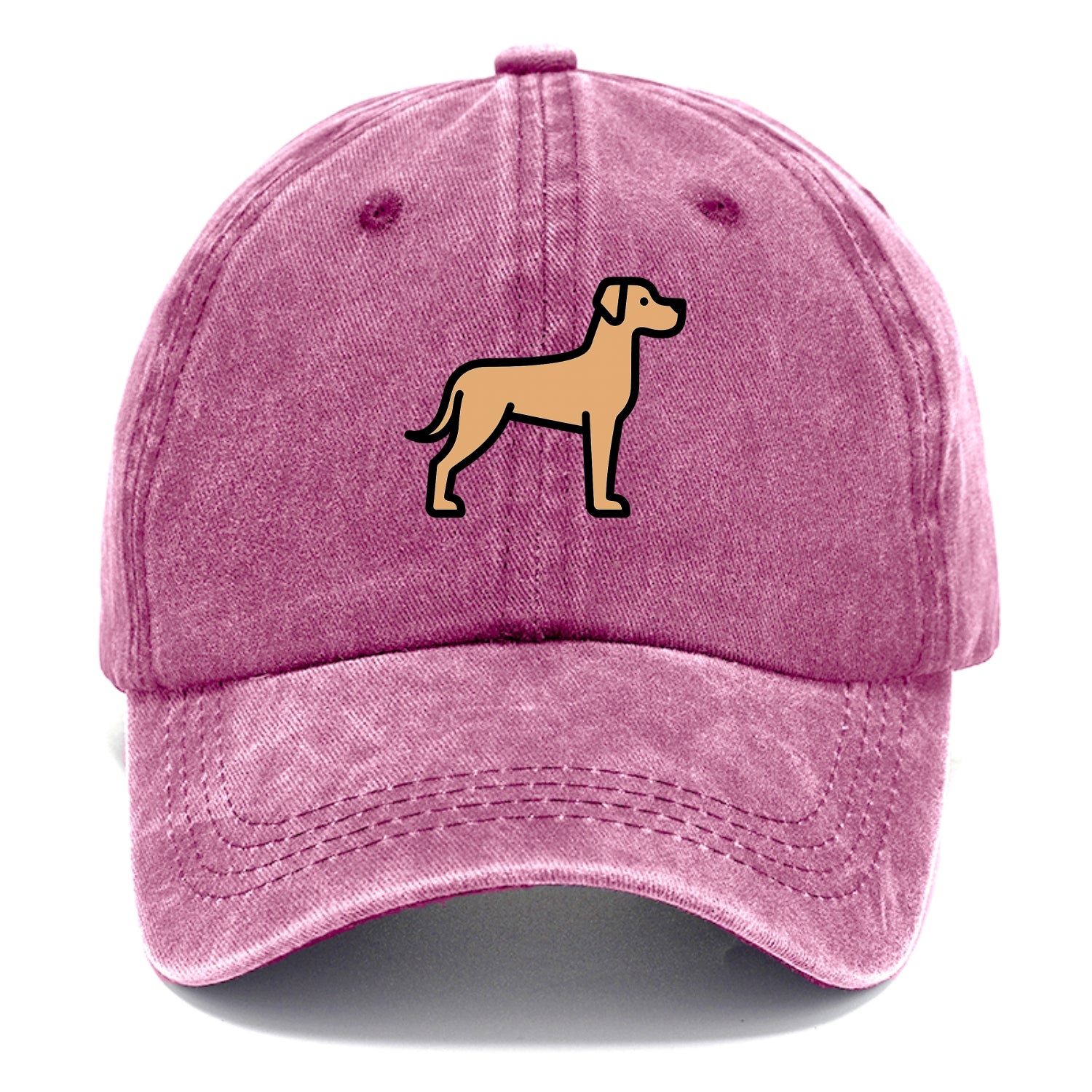 Great Dane - Fawn colored flat side profile - Classic Cap - Dusty Rose(Rose)