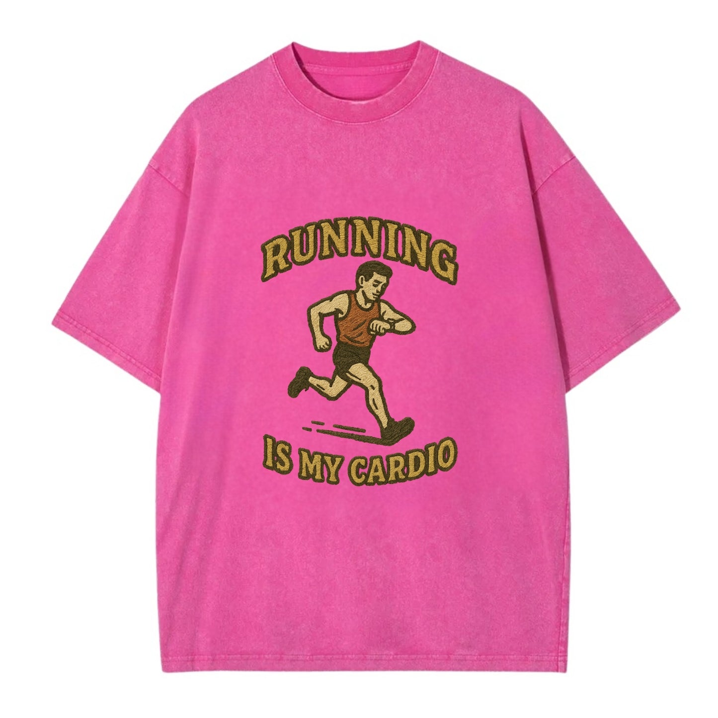 Running Late Is My Cardio  - Vintage T-shirt - Dusty Rose(Rose)