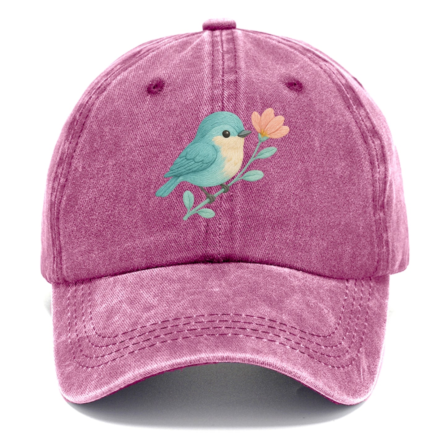 Aqua Chickadee - Classic Cap - Dusty Rose(Rose)