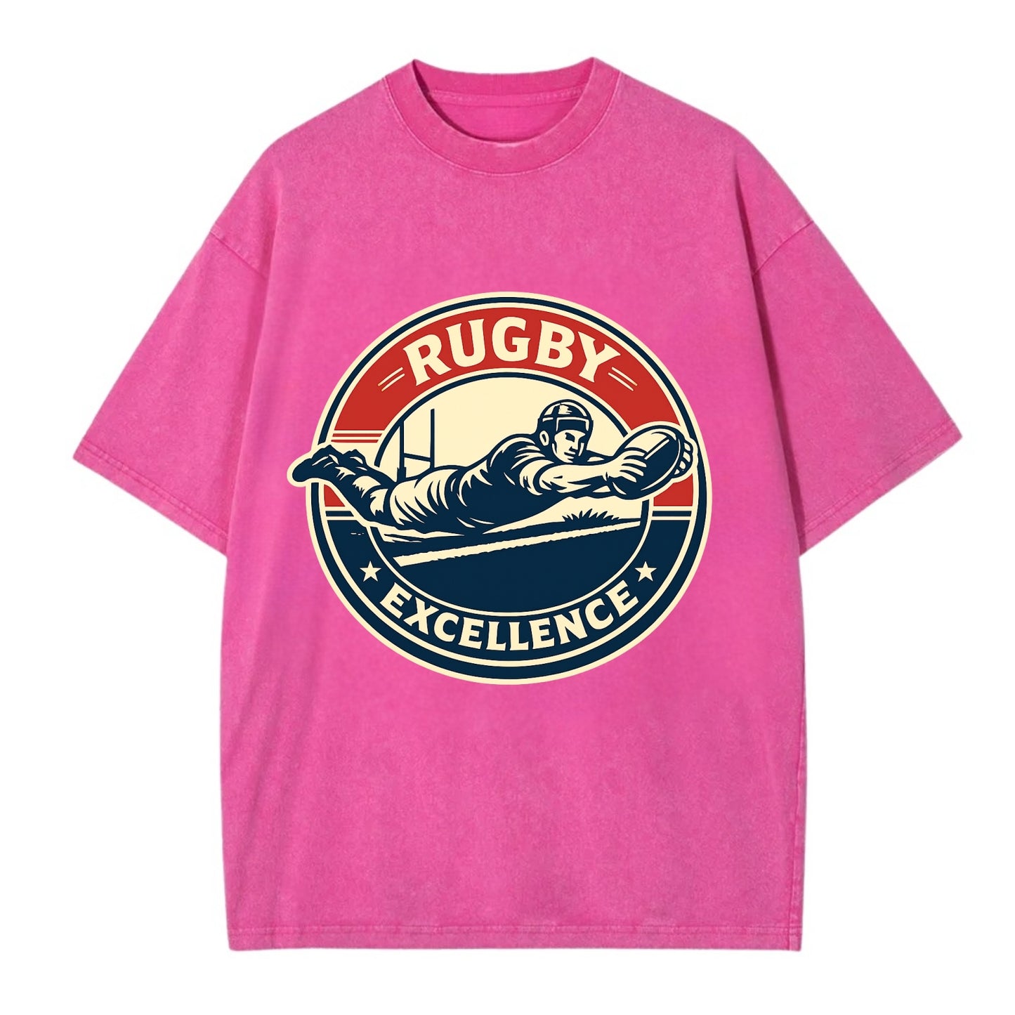 Epic Try Dive Emblem - Vintage T-shirt - Dusty Rose(Rose)