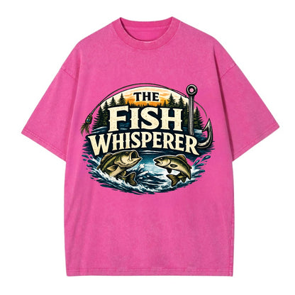 The Fish Whisperer - Vintage T-shirt - Dusty Rose(Rose)