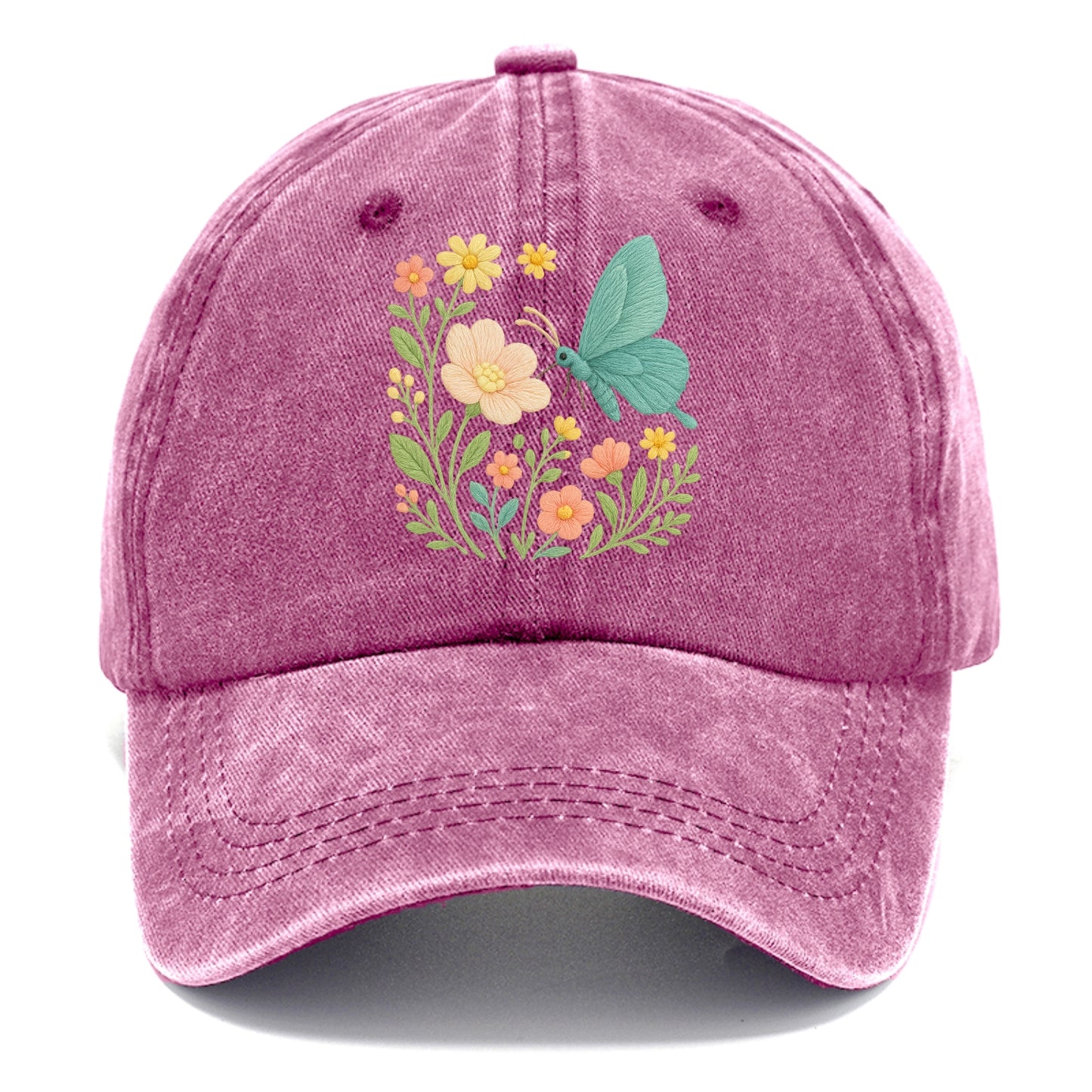 Mint Night Butterfly - Classic Cap - Dusty Rose(Rose)