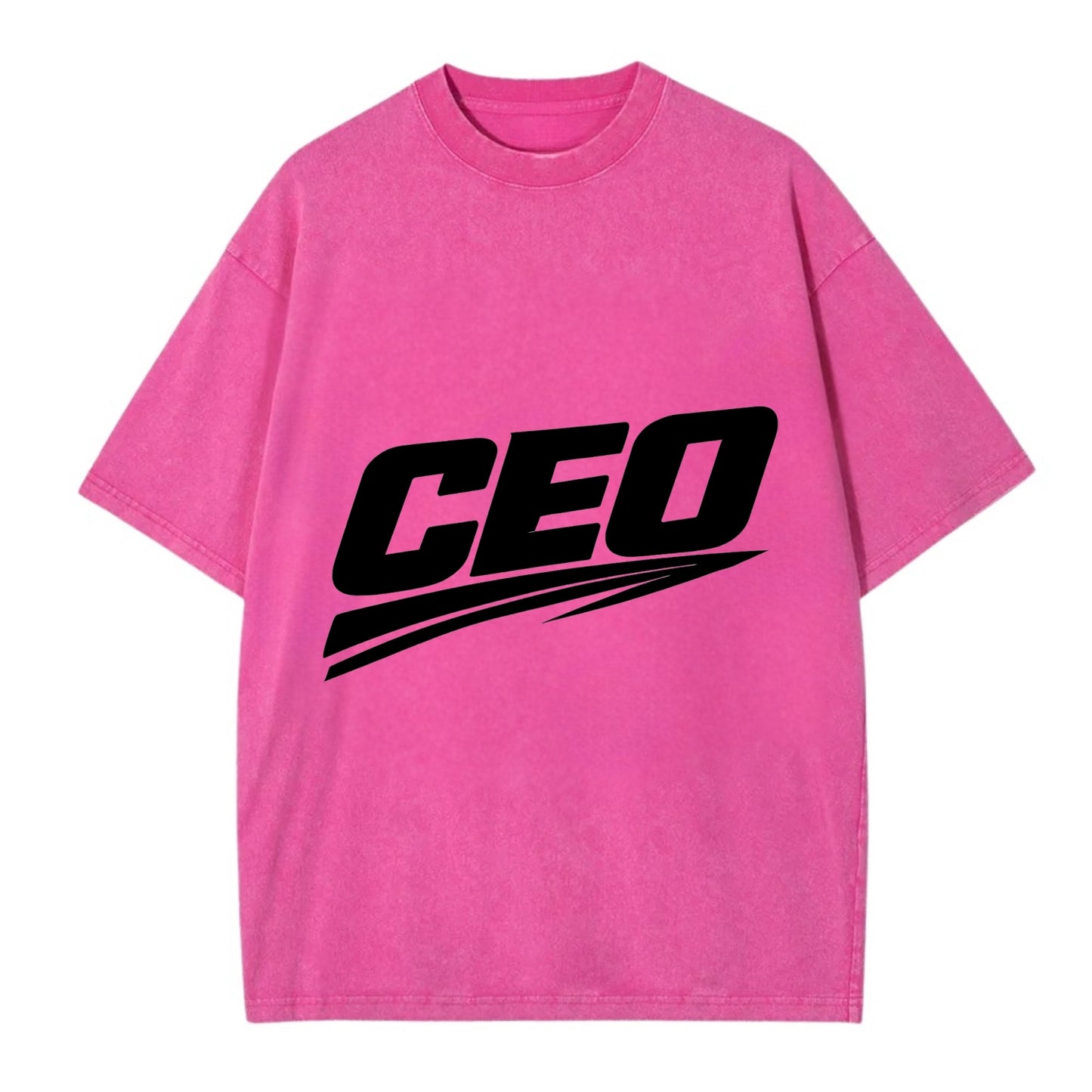 Bold typography design - "CEO" - chief executive, running things - Vintage T-shirt - Dusty Rose(Rose)