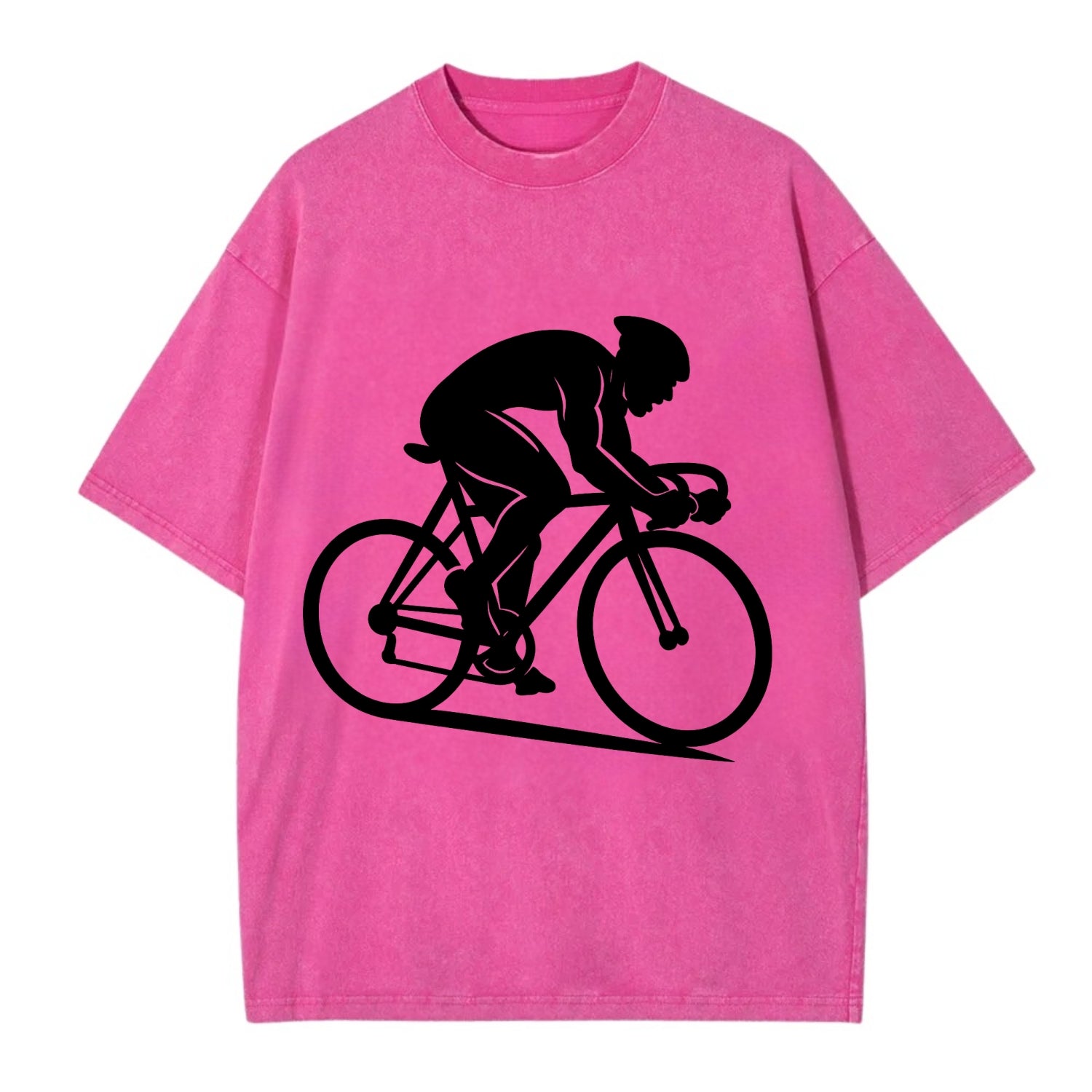 Sprint cyclist racing stance - Vintage T-shirt - Dusty Rose(Rose)