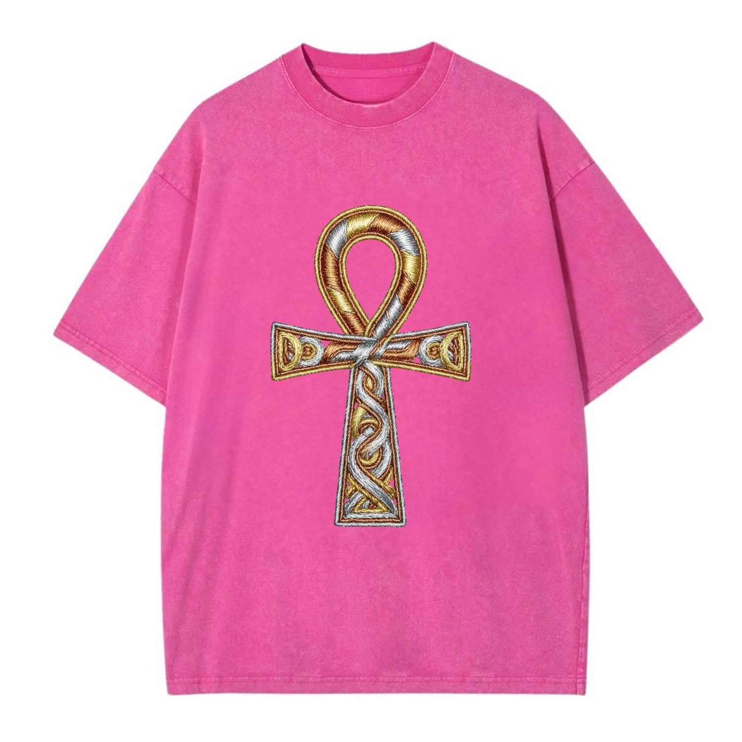 Ankh of Life - Vintage T-shirt - Dusty Rose(Rose)