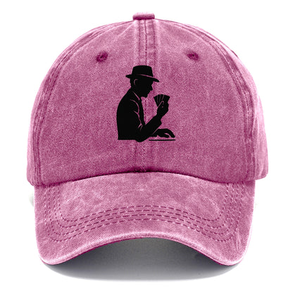 Poker player with cards close - Classic Cap - Dusty Rose(Rose)